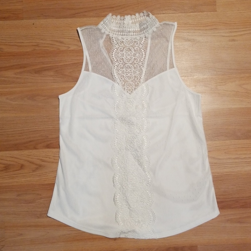 Express high neck collar tank